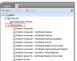 Logging Channel templates